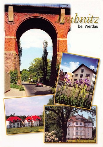 Postkarte leubnitz werdau - postkarte,