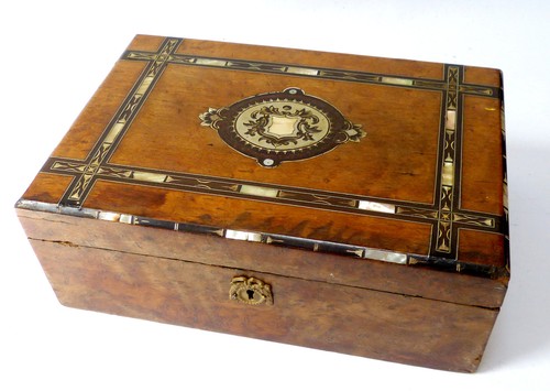Antike holz schatulle - antike,