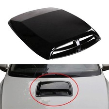 1xUniversal Motorhaube Lufthutze Lufteinlass Luftstrom Auslass Abdeckung Schwarz