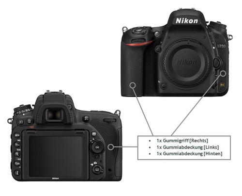 Original ersatz set nikon d750 - original,