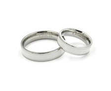 Edelstahl Ringe Partnerringe Silber Gold Rosegold Weiß Diverse Damen Herren Uni