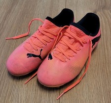 Puma Future 7 Play, Kinder Fußballschuhe Gr.30, unisex, orange-pink