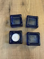 Teelichthalter aus Glas, Vier