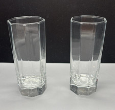 2 Wassergläser Longdrink Saft Gläser Vintage Luminarc Octime Octogoon
