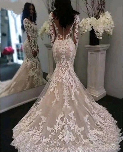 Langarm brautkleid - uk,