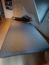 Bett "Rocio", 160/210cm - Fußhöhe 20cm, Rahmen schwarz,mit Lattenrost Flexa Plus