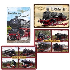 Blechschild Eisenbahn Zug 20x30cm Modelleisenbahner Lok Dampflok Lokomotive Bahn
