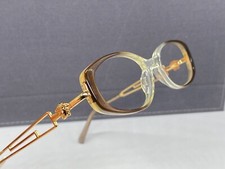 Versace Brille Damen Braun gold Oval Medusa V38 Vollrand NP:141€