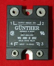 Günther WG480-D25Z  Lastrelais Z-Version 480V 25A Hockey Puck