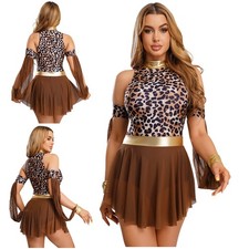 Damen Leopard Muster Indianer