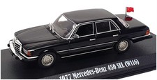 Greenlight Maßstab 1:43 86640 - 1977 Mercedes Benz 450 SEL (W116) Rocky IV - schwarz