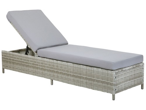 Rattanliege gartenliege - rattanliege,