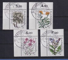 Wohlfahrt 1983 Alpenblumen Mi.-Nr. 1188-1191 Eckrandstücke OL O OLDENBURG