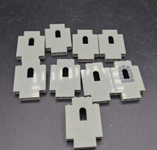 9x Lego Mauerteil alt-hell grau Wand Panele Fenster Loch Burg 4163327 4444