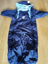 Buggy Schneeanzug Overall Matschanzug blau mit Reißverschlüssen Gr.74/80