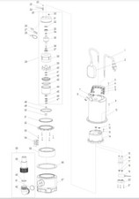 Makita Ersatzteile für PF0610 Elektro Tauchpumpe
