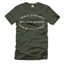 Parabellum Wenn du Frieden willst Si vis parem para bellum - T Shirt #271