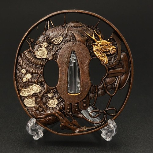 Japanischer tsuba drache - tsuba,