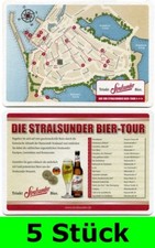 5 Stück Bierdeckel Störtebeker Braumanufaktur Stralsunder XXL Bar Party Theke