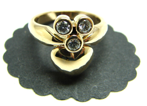 Damen diamant herz ring - damen,