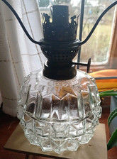 Petroleumlampe Tank Petroleumtank Glastank mit Brenner Öllampe