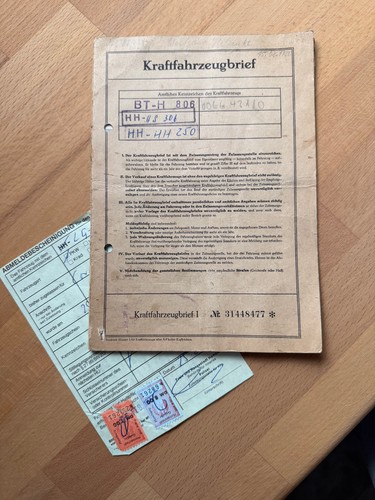 Kraftfahrzeugbrief 1966 ford - 1966,