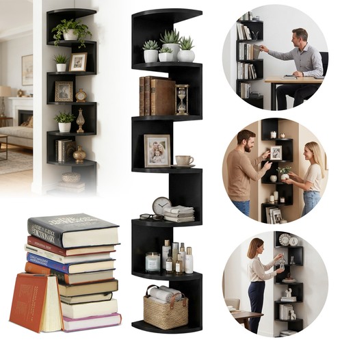 Eckregal bücherregal holz - eckregal,