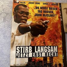 Stirb langsam Jetzt erst recht ORIGINAL A1 Kinoplakat Bruce Willis,Poster.Rolle