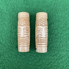 Tiki Style Wooden Grips Holz Griffe Harley Davidson Custombike softail sportster