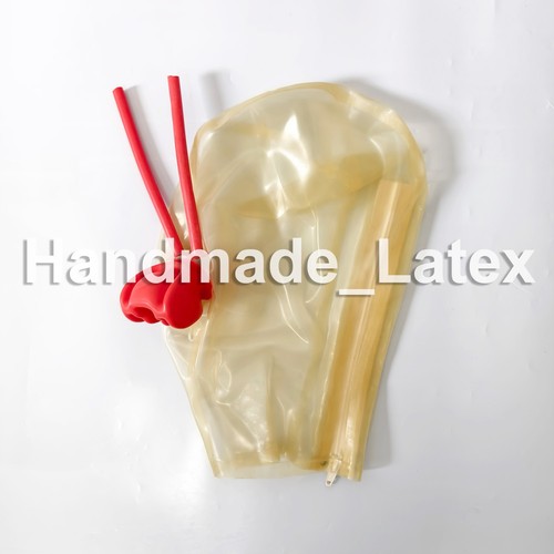 Transparent latex gummi maske - transparent, latex-gummi