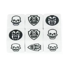 6 x Würfel in klassisch Weiß