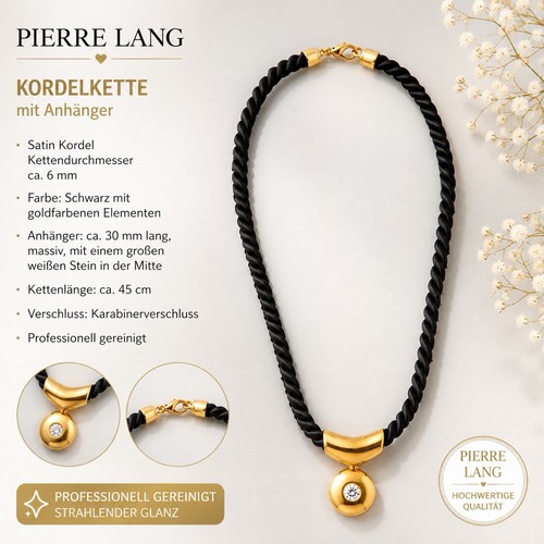Pierre lang kordelkette - lang, kordelkette,