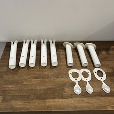 Angelrutenhalter Boot Plastik Weiß 8 Stück Gebraucht Rutenhalter Schlauchboot