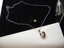 Halskette Diamonique mit Wechsel Gleiter