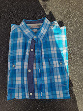 Hemd * s.Oliver  * weiß/blau kariert * regular fit* Größe L * kurzarm * 100 % BW