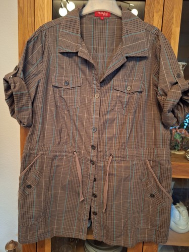 Karierte bluse von thea - bluse, 42