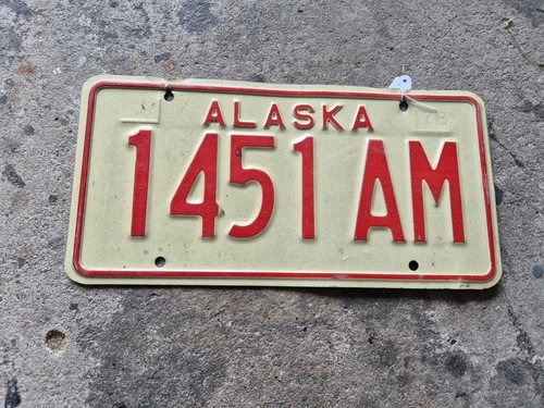 License plate usa alaska - plate,