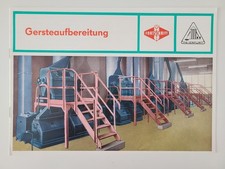 DDR Gersteaufbereitung Fortschritt Landtechnik VEB Mälzerei Erfurt Prospekt