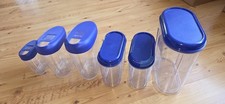Aufbewahrungsdosen  6 Teiliges Set Plastik Blau , Für Nudeln, Müsli Usw.