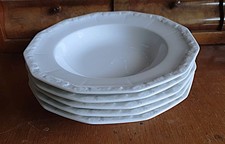 5 x Rosenthal Maria Weiß