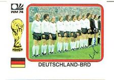 Franz Beckenbauer   Panini World Cup WM 74 Nr. 67 mit original Unterschrift