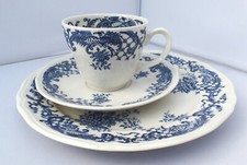 Villeroy & Boch Valeria blau 1 Gedeck Kaffeetasse, Untertasse, Kuchenteller 