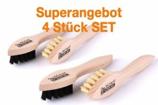 4 Stück Cremebürste Tiegelbürste Schuhbürste Auftragebürste feste Borsten z2346
