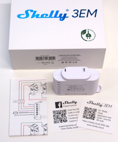 Shelly 3em energiemesser fi - 3em, wi-fi