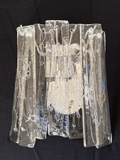 Eisglas Wandleuchte Kalmar