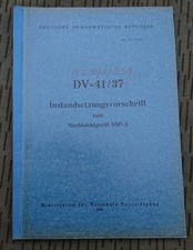 Nva vorschrift 37 - vorschrift, dv-41/37
