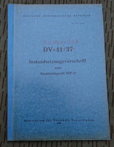 Nva vorschrift 37 - nva, dv-41/37