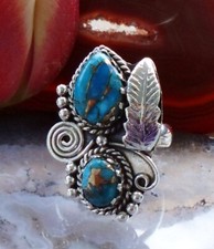 🐍 Ring Indianer Stil Feder