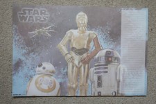 Star Wars Schreibtischunterlage C-3PO, R2-D2, BB-8, X-Wing, 58 cm X 38,3 cm