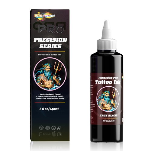 Schwarze tattoo farbe - farbe, 240ml